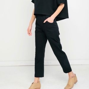 Elizabeth Suzann Clyde Pants Cotton Twill Black